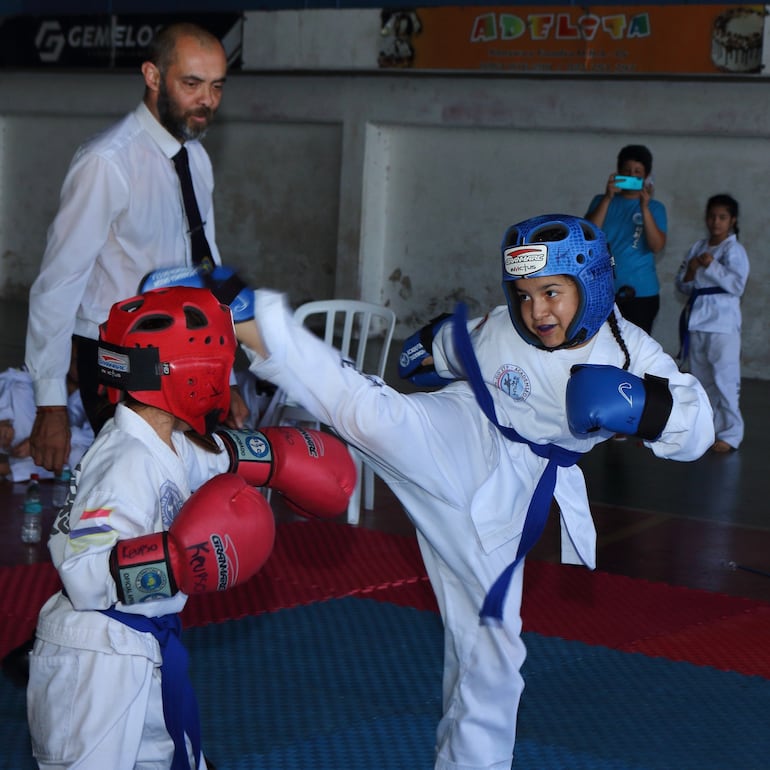 Los más pequeños también compitieron en el Nacional de TKD.