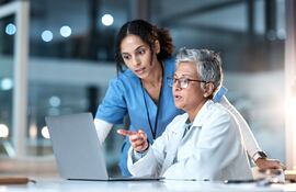 Concepto de doctores trabajando.