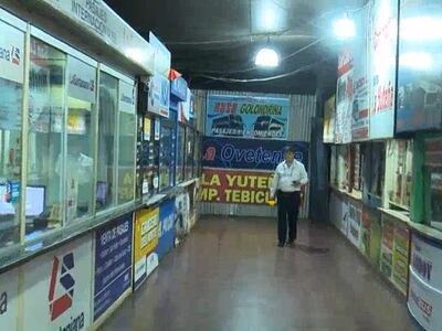 Terminal de ómnibus de Asunción, vacía a raíz del paro de transportistas