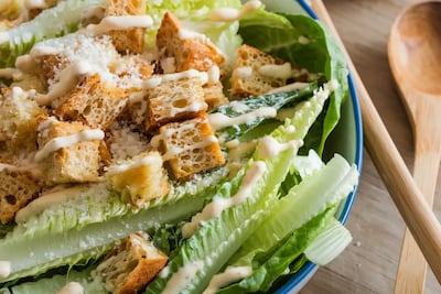 Auténtica ensalada César.