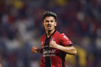 Diego González (22 años), en el festejo de su gol para el Atlas.