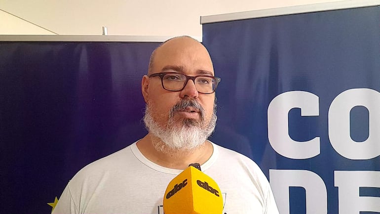 Jimmi Peralta, Secretario de Organización del Sindicato de Periodistas del Paraguay (SPP).