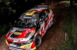 El VW Polo GTI R5 de Gustavo Saba en el Rally de Paraguarí.