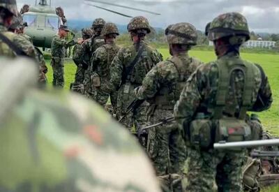 Militares colombianos rescataron a un empresario que estaba secuestrado.