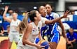 Ximena Ibarra, en uno de los partidos ganados por las panteras en el FIBA 3x3 "El Salvador 2026". Las panteras ganaron los tres partidos disputados por la fase clasificación y avanzaron a la llave principal.