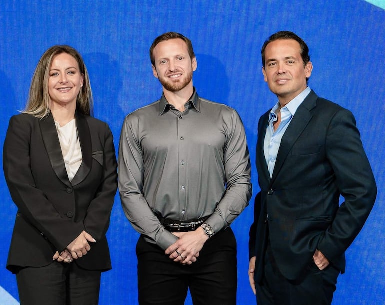 Andrea Campos Cervera, Fabricio Serrati Campos Cervera y Sebastián Campos Cervera, directivos de Boller.