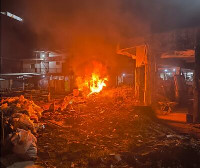 Realizan simulacro de incendio en el Mercado 4 de Asunción.