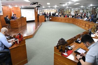 Sesión de la Junta Municipal de Asunción este miércoles.