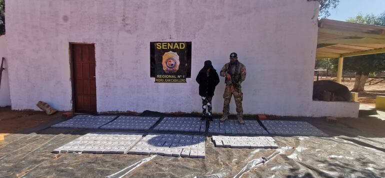 Senad incauta 321 kilos de cocaína en Amambay.