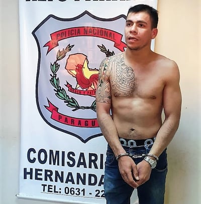 Cristian Reinaldo Pinto Oviedo, condenado por robo agravado.