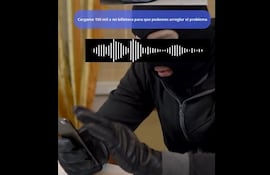 Los malvivientes llaman por teléfono para estafar a la gente, según la DNIT.