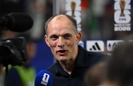 El director técnico alemán de Inglaterra, Thomas Tuchel, habla con los medios después del partido de fútbol del Grupo L de la Copa Mundial 2026 entre Inglaterra y Croacia en el Dallas Stadium en Arlington.