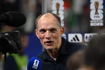 El director técnico alemán de Inglaterra, Thomas Tuchel, habla con los medios después del partido de fútbol del Grupo L de la Copa Mundial 2026 entre Inglaterra y Croacia en el Dallas Stadium en Arlington.