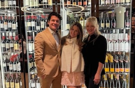 La cumpleañera Noemí con sus orgullosos padres Nelson y Tynka Haedo Valdez.