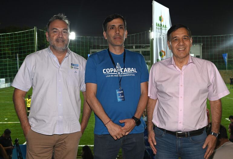 Hugo Díaz, Augusto Cardozo y Nery Candia. 