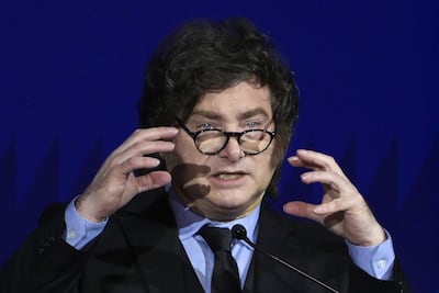 El presidente de Argentina, Javier Milei.