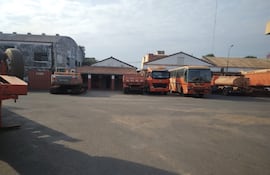 Talleres del MOPC de San Lorenzo.