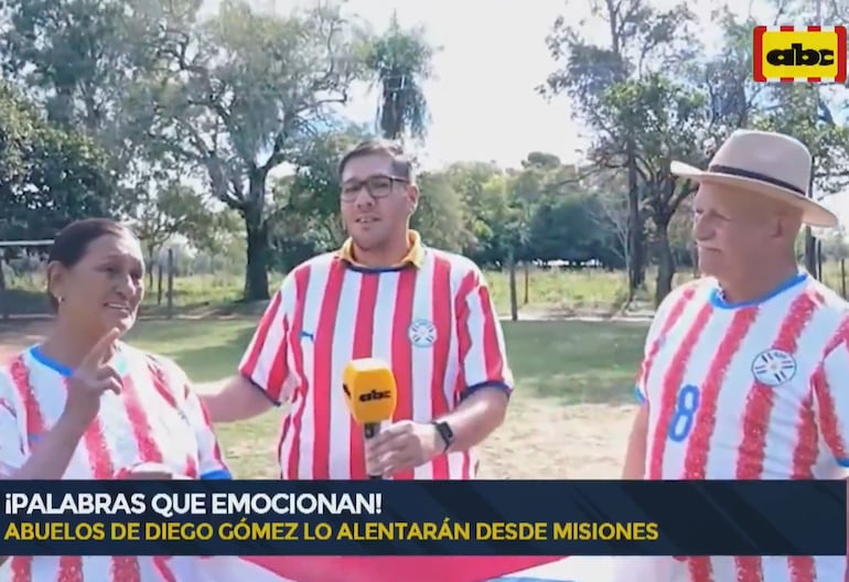 La emoción de los abuelos de Diego Gómez: de Misiones al mundo - Fútbol