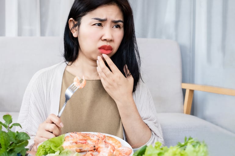 Concepto de alergias alimentarias.