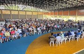 La reunión tuvo una gran participación de los dirigentes de base del departamento de San Pedro
