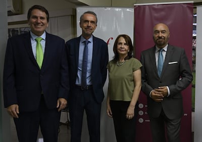 José Antonio Moreno, Christophe Chavagneux, Graciela Brizuela y Pierre Christian Soccoja.