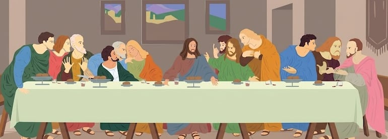 La Última Cena, imagen ilustrativa.
