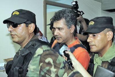 El capo narcotraficante brasileño Jarvis Chimenes Pavão, cuando estaba preso en Paraguay.