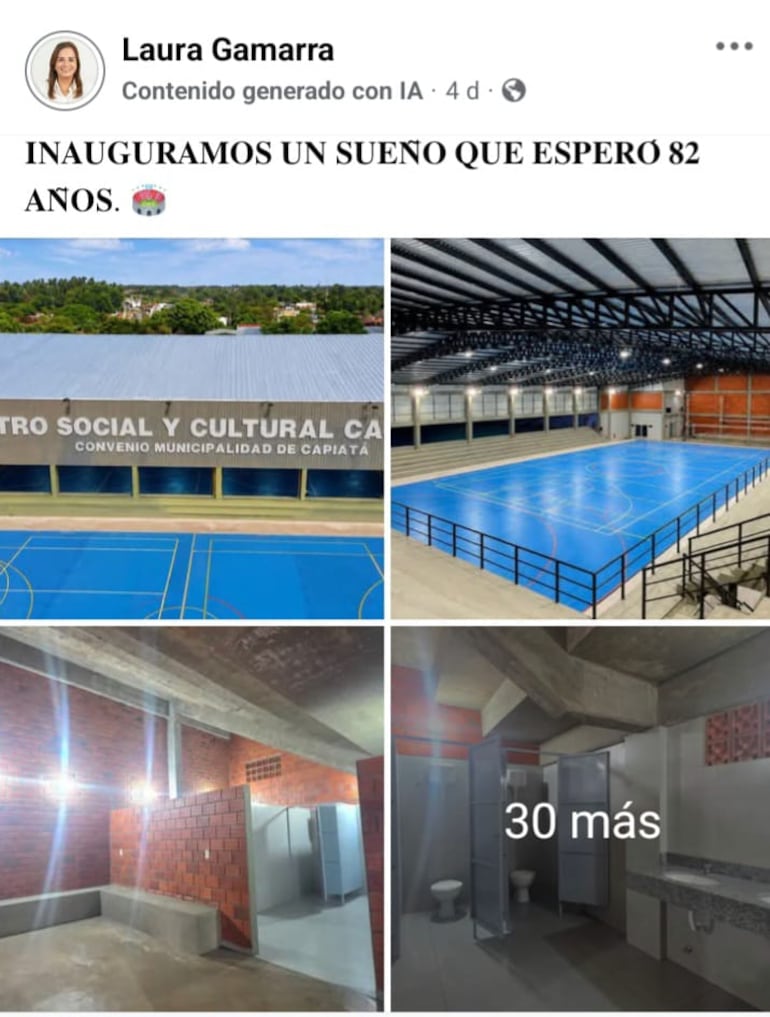 Proselitismo con obra financiada en parte con recursos municipales.