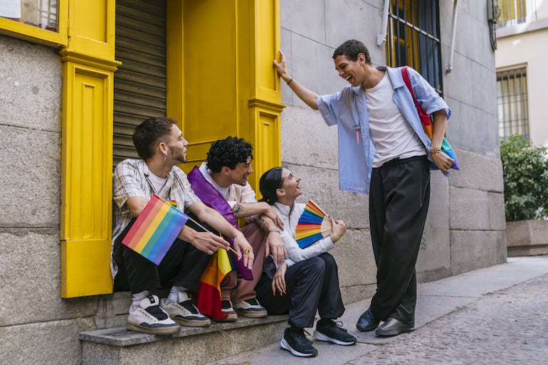 Mes del Orgullo, concepto de comunidad Lgbt.
