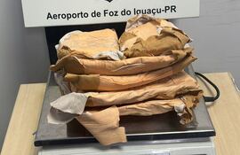 Los volúmenes de cocaína que la compatriota pretendía llevar a Europa.