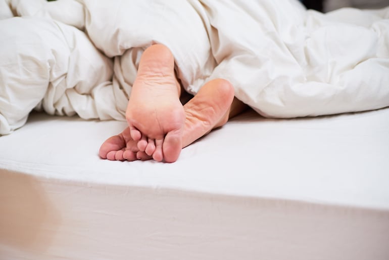 Concepto de sueño, dormir, cama.