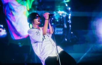 Danny Ocean durante el show ofrecido anoche en el SND Arena.