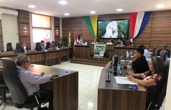 La sesión ordinaria de la Junta Municipal de Presidente Franco, convocada este martes.