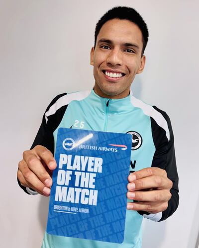 El paraguayo Diego Alexander Gómez Amarilla (22 años), de gran presente en el Brighton & Hove Albion de la Premier League de Inglaterra.