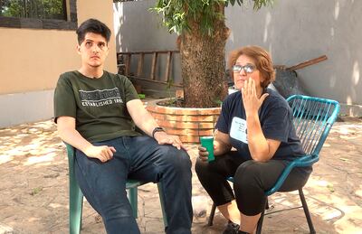 José Zaván junto a su madre Blanca. 