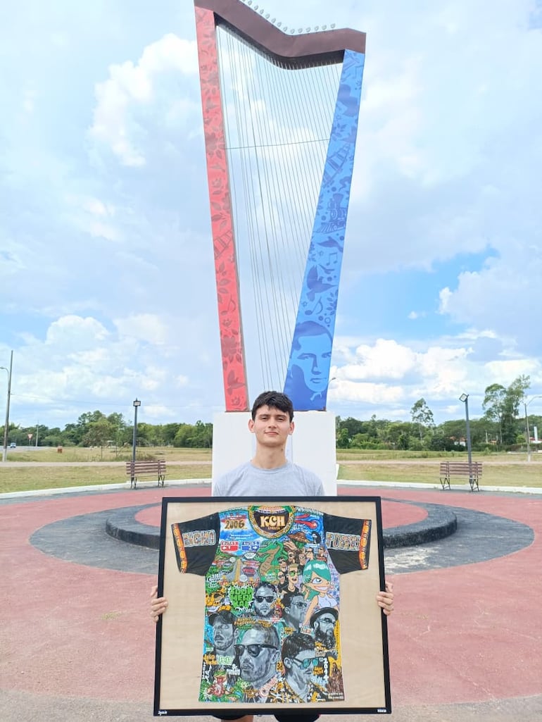 Ignacio Villalba es un artista oriundo de Félix Pérez Cardozo, departamento del Guairá.