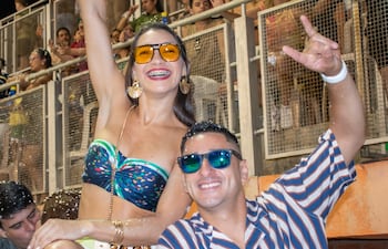 Robert Samudio junto con Andrea Jiménez.