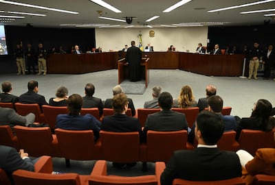 Vista general de la Primera Sala de la Corte Suprema de Brasil.