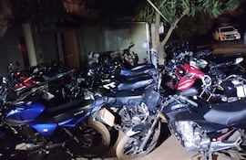 Los ediles solicitan que se reactiven los controles en Alto Paraná. En la foto las motocicletas incautadas.