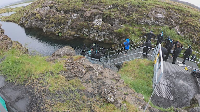 Fisura de Silfra, Parque Nacional Þingvellir, Islandia.