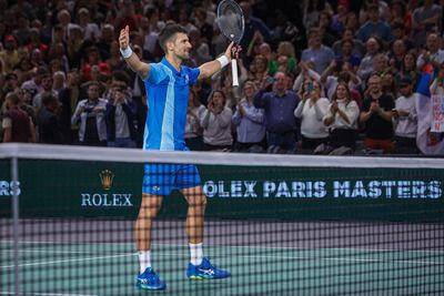 Novak Djokovic celebra su ingreso a las semifinales