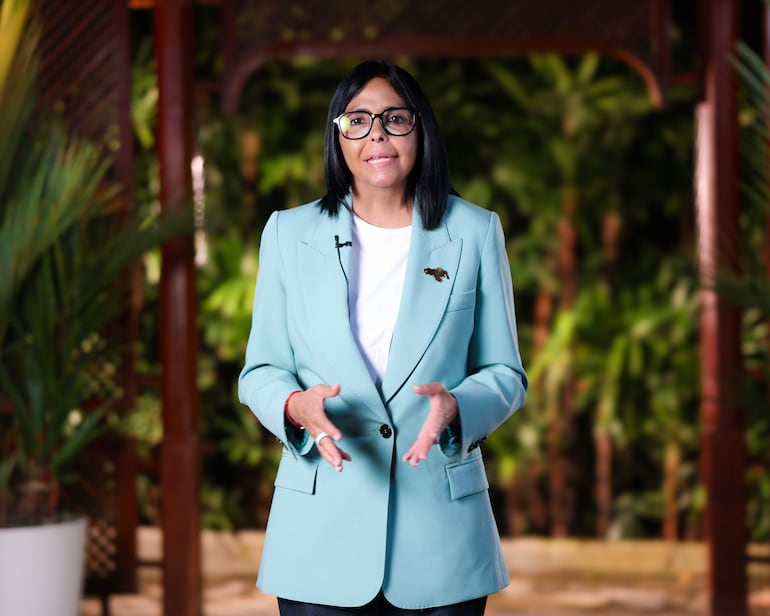 Delcy Rodríguez, presidenta encargada de Venezuela.