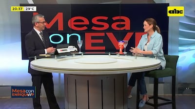 La precandidata opositora a la intendencia de Asunción, Soledad Núñez, en los estudios de ABC TV.
