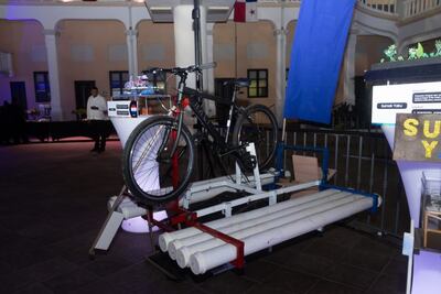 Prototipo de la "piracleta" exhibida en Panamá.