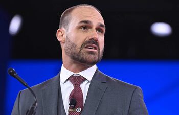 Eduardo Bolsonaro, diputado brasileño y el hijo del expresidente Jair Bolsonaro.