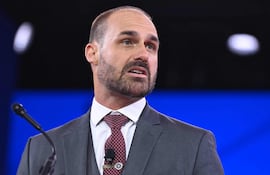 Eduardo Bolsonaro, diputado brasileño y el hijo del expresidente Jair Bolsonaro.