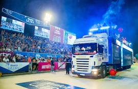 El trío eléctrico de Munich Ultra fue uno de los atractivos.