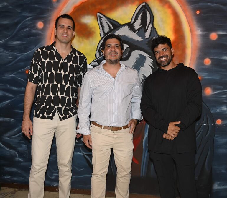 Axel Huber, Fito Morínigo y Juanchi Echeverry.