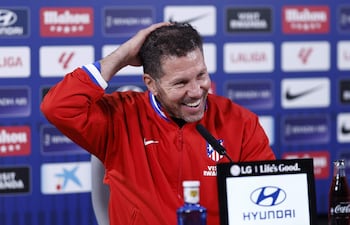Diego Simeone celebra 14 años al frente del equipo rojiblanco.