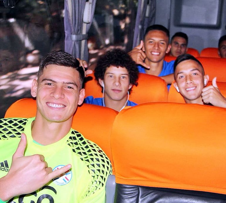 Orlando Gill, en categorías inferiores de la Selección Paraguaya.